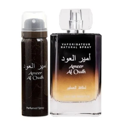 Ameer al Oud Apa de Parfum , Lattafa, Unisex - 100ml + Deodorant 50ml