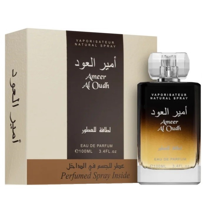 Ameer al Oud Apa de Parfum , Lattafa, Unisex - 100ml + Deodorant 50ml