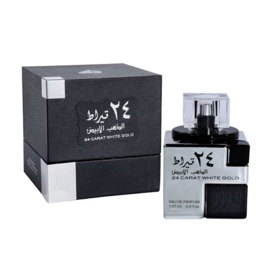 24 Carat White Gold,Apa de Parfum  Lattafa, Barbati - 100ml